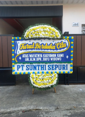 Papan Bunga Duka di Gempol Sari