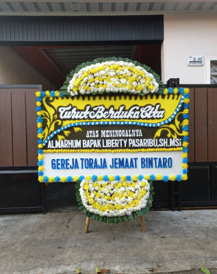 Papan Bunga Duka di Gempol Sari